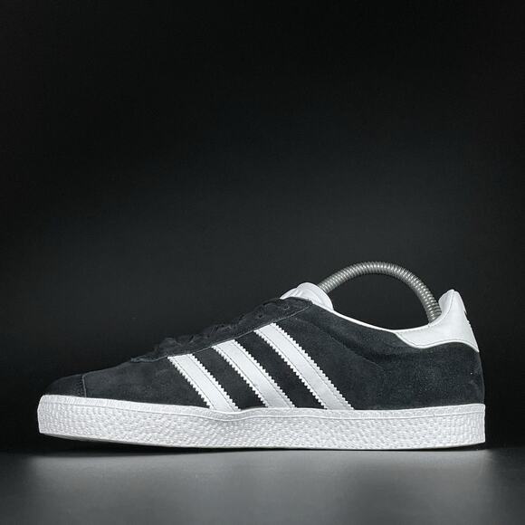 Size 5.5Y Women’s 6.5 Adidas Gazelle Core Black Cloud White Casual Shoes Sneaker - Picture 5 of 9